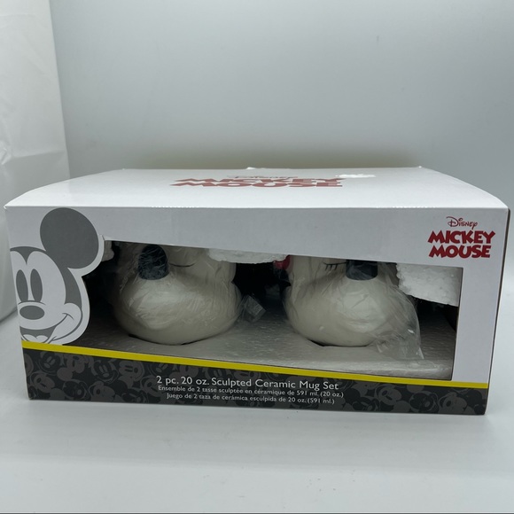 Set of 2 Mickey & Minnie Mouse Mugs Cup Disney Bioworld NEW gift set - Picture 3 of 7